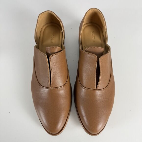 Nisolo Emma D'Orsay Oxford Loafers Shoes Leather Slip On Flats Nutmeg Womens 8.5 - Picture 7 of 13